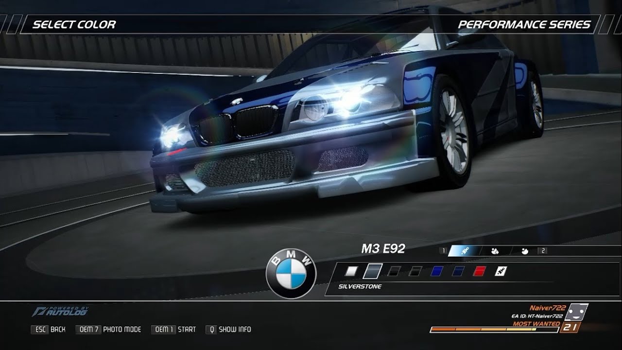 [NFSHPR] 600 HP BMW M3 GTR in Road to Ruin