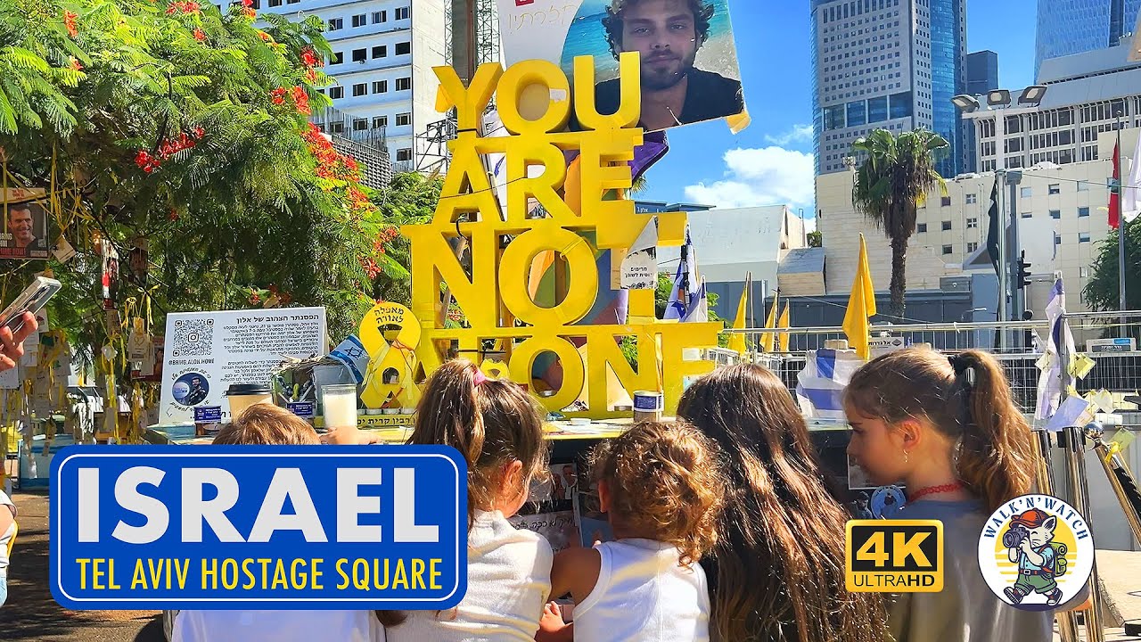 Walking Hostage Square, Tel Aviv – The Day After 🇮🇱 🕊️ #hostage #telaviv #israel