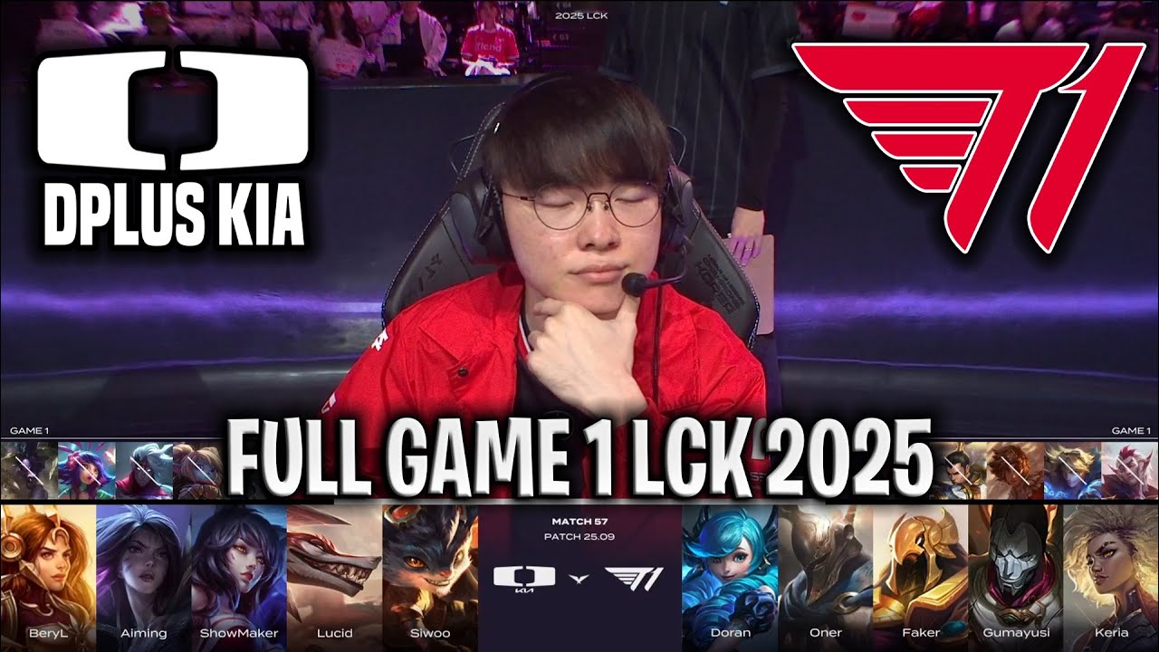 FAKER DEMON KING IS BACK!😱 - DK vs T1 GAME 1 LCK SPRING 2025 W6D4 | DPLUS KIA vs T1 G1 LCK 2025