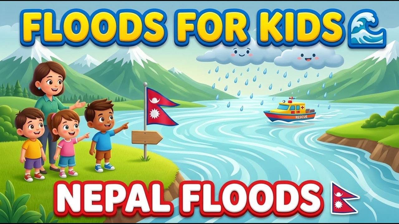 🌊 Floods for Kids | What Is a Flood? Why Do Floods Happen? | Nepal Floods Explained