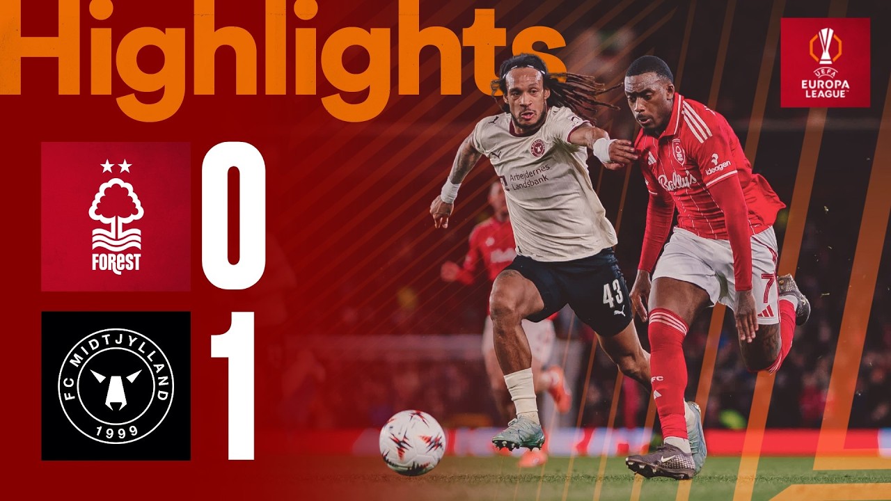Nottingham Forest 0-1 FC Midtjylland | Najważniejsze momenty Ligi Europy 🎬