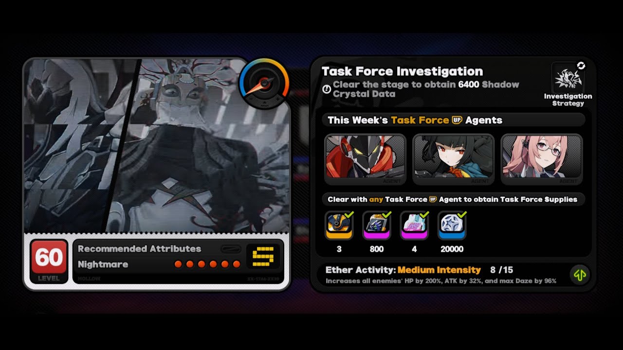 Zenless Zone Zero | Lost Void: Task force Investigation | Ether 8-Astra,Miyabi & Trial Yanagi