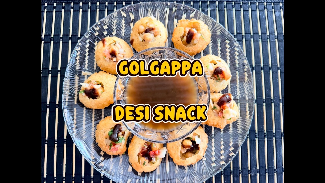 Gol Gappa | Paani Puri | Hollow Pastry Shells | Chatpata 🤤| Desi Snack | Yummy Filling - a Must Try!