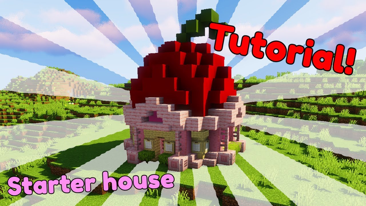 Minecraft: Apple Starter House Tutorial (How to build)