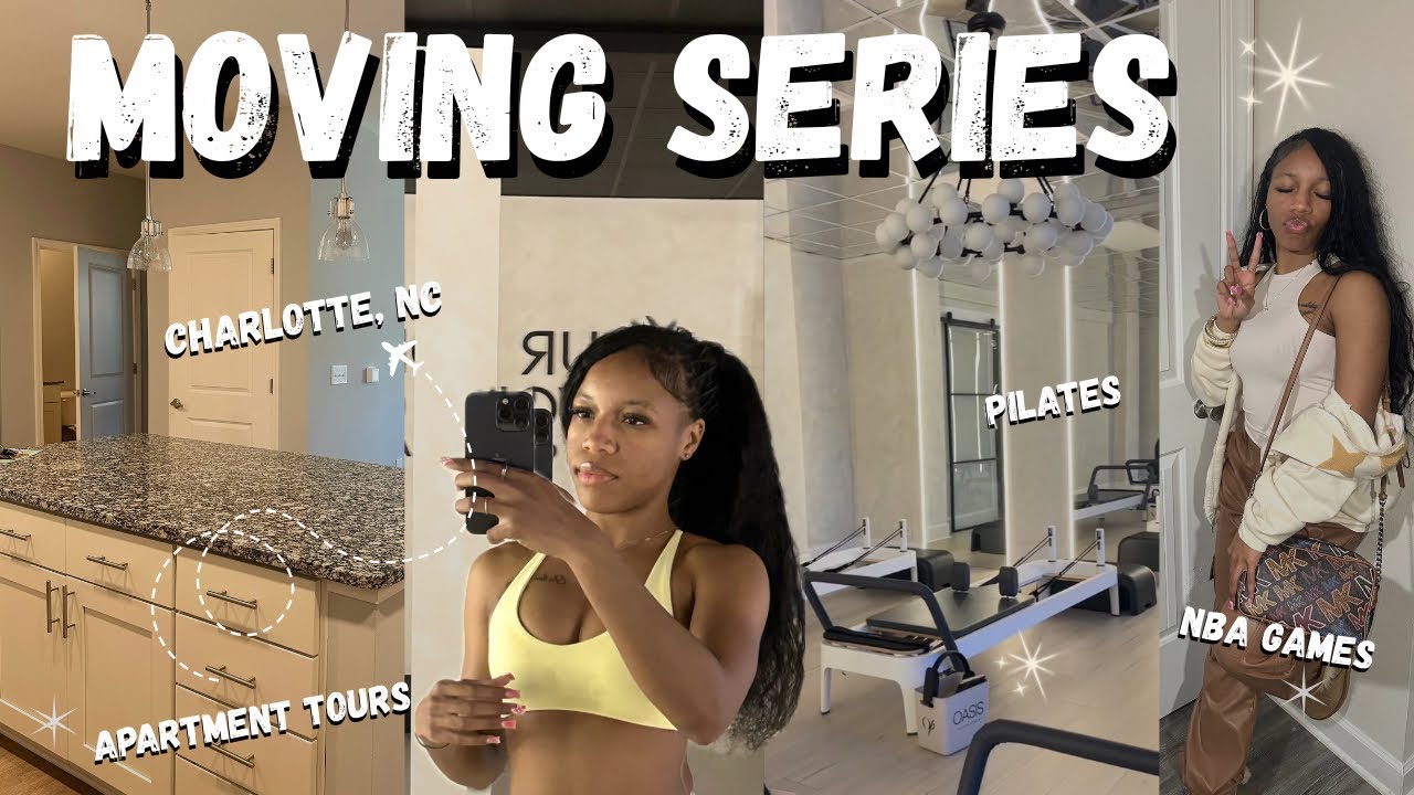 MOVING SERIES ✈️ : LIVING IN CHARLOTTE | apartment tours, NEW experiences + pilates | solo trip