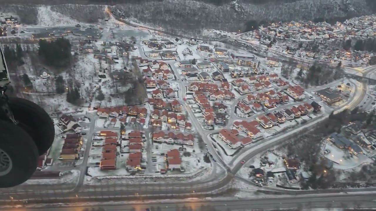 Landing at Bodø Airport, North Norway above the Arctic Circle!