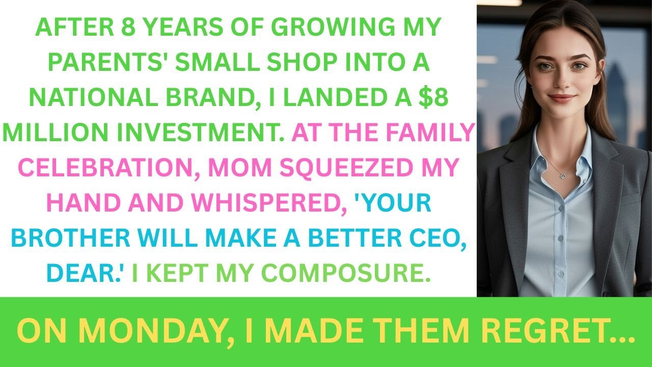 Parents Picked Brother As CEO After I Grew Their Small Shop Into National Brand & Landed $8 Million