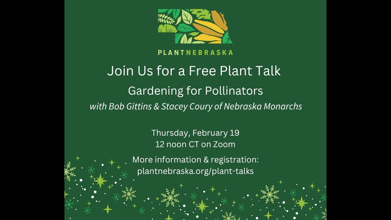 Plant Talk: Gardening for Pollinators with Nebraska Monarchs 2.19.2026