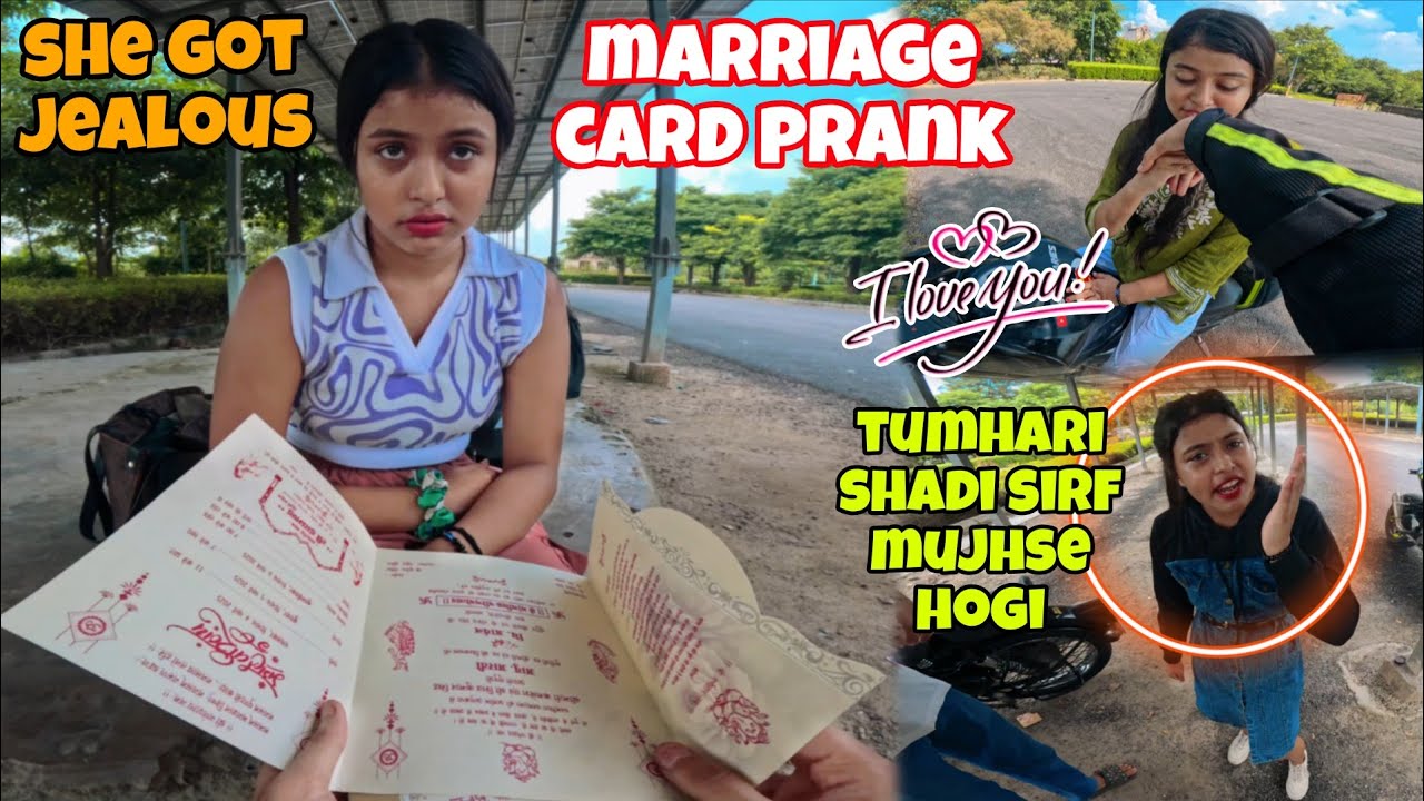 Marriage Card💍 prank on GF💔 | Engagement is fixed with someone else 🤬 (She is crying a lot😭) #z900