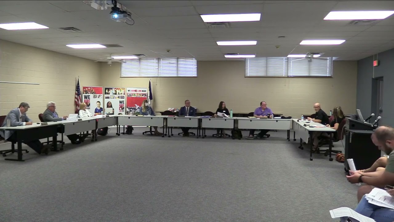Woman escorted by police from Linn-Mar School Board Meeting on August 29th, 2022 (clip)