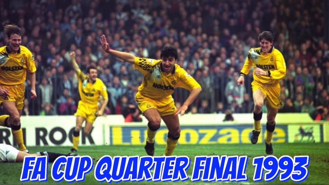 Manchester City 2-4 Tottenham Hotspur - FA Cup Quarter Final 1992/93