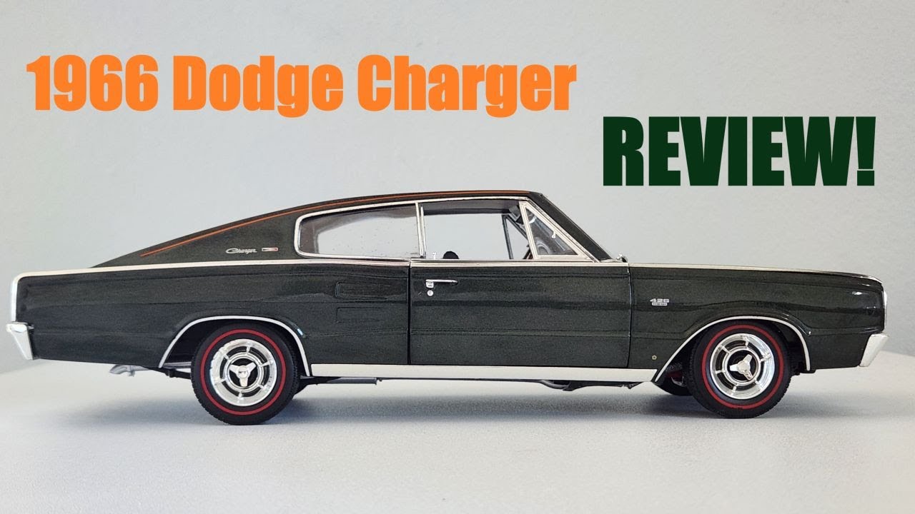 Unboxing and Review: 1966 Dodge Charger (Metallic Dark Green Hemi) in 1/18 scale by Auto World