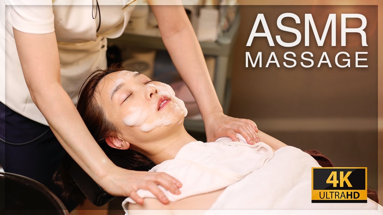 ASMR лучший освежающий массаж головы и массаж головы