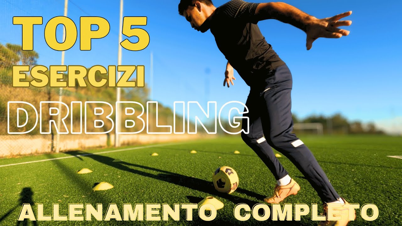 Top 5 Esercizi Dribbling nel calcio | Allenamento Individuale Completo