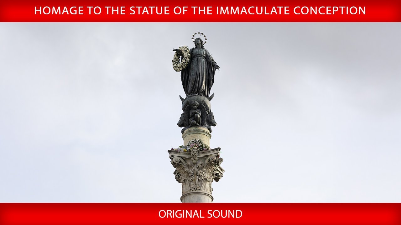 8 December 2025 Homage to the Statue of the Immaculate Conception - Pope Leo XIV