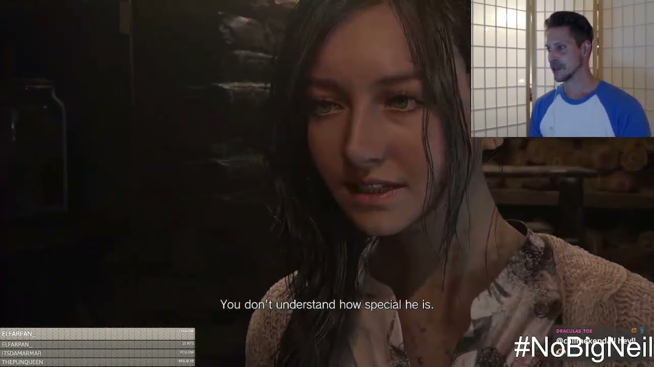 Chris Redfield wants to ask Mother Miranda on a date with Neil Newbon aka Heisenberg | RE8 Village