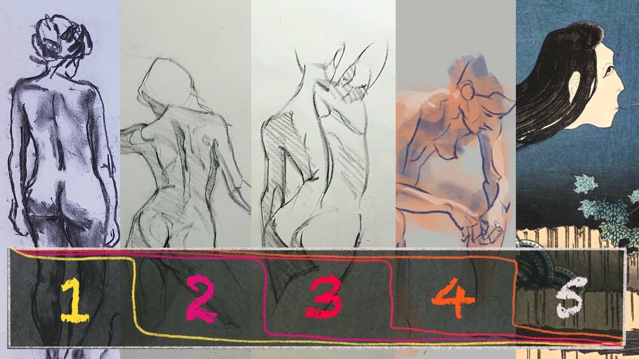 The 5 stages of learning to draw people