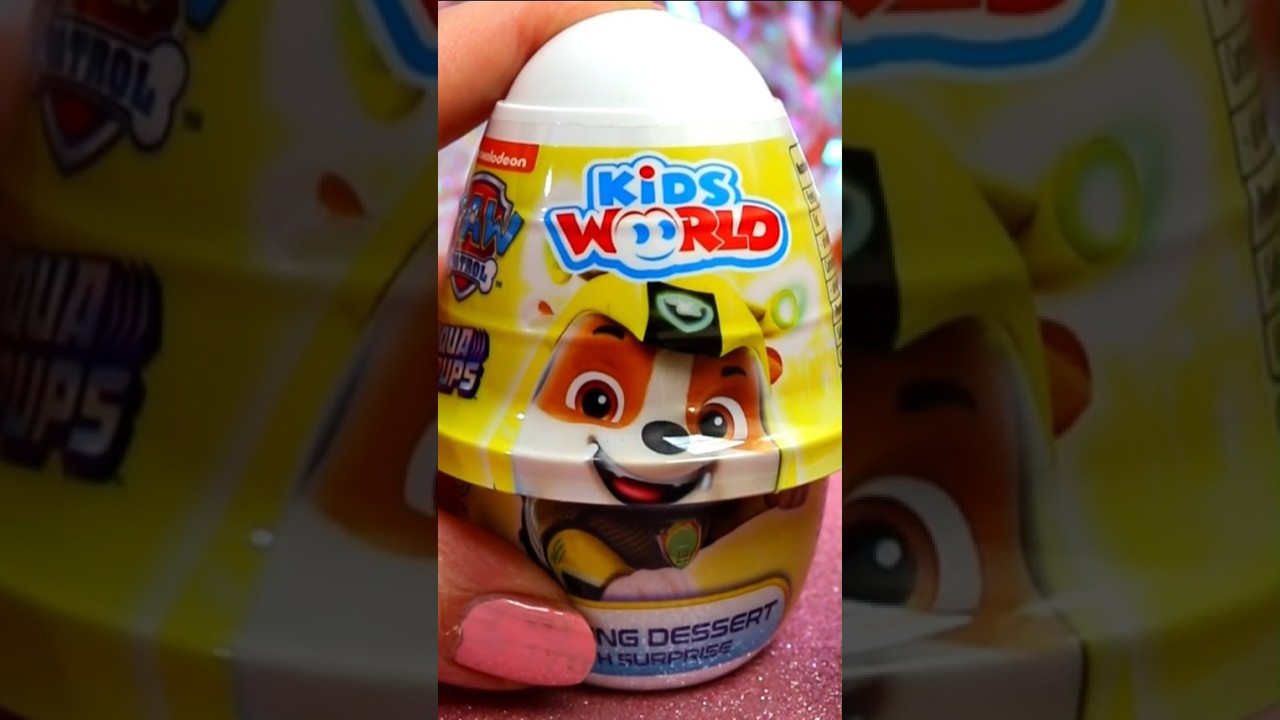 ASMR UNBOXING Paw Patrol Chocolate Pot Review ❤️#shorts #asmr #pawpatrol #chocolate #asmrfood #fyp