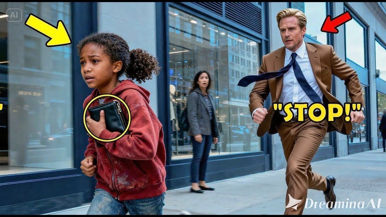 Billionaire Chases a BLACK Girl Who Stole His Wallet, Only to Discover the Truth That Silences Him..