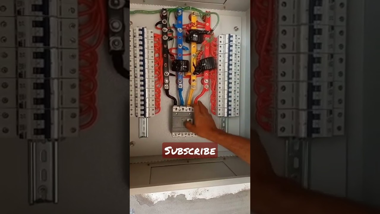 3 phase panel connection with 163 amper mccb