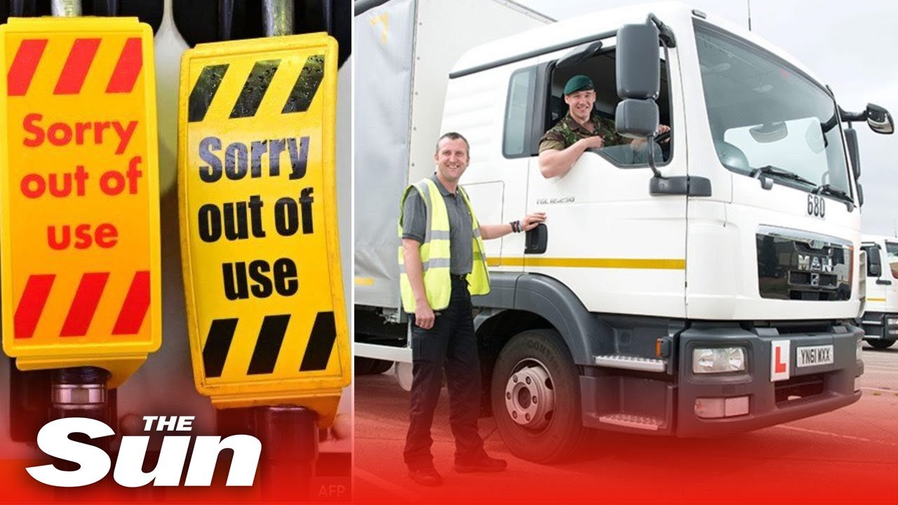 Army WILL drive HGVs to ease fuel shortage chaos while govt vows situation 'IS improving'
