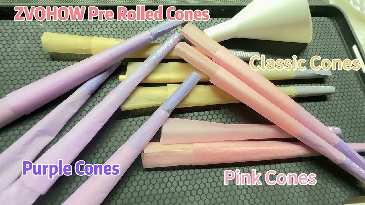 ZVOHOW ALL 3 Colors--Pre Rolled Cones 108mm/4.25inch King Size Rolling Paper