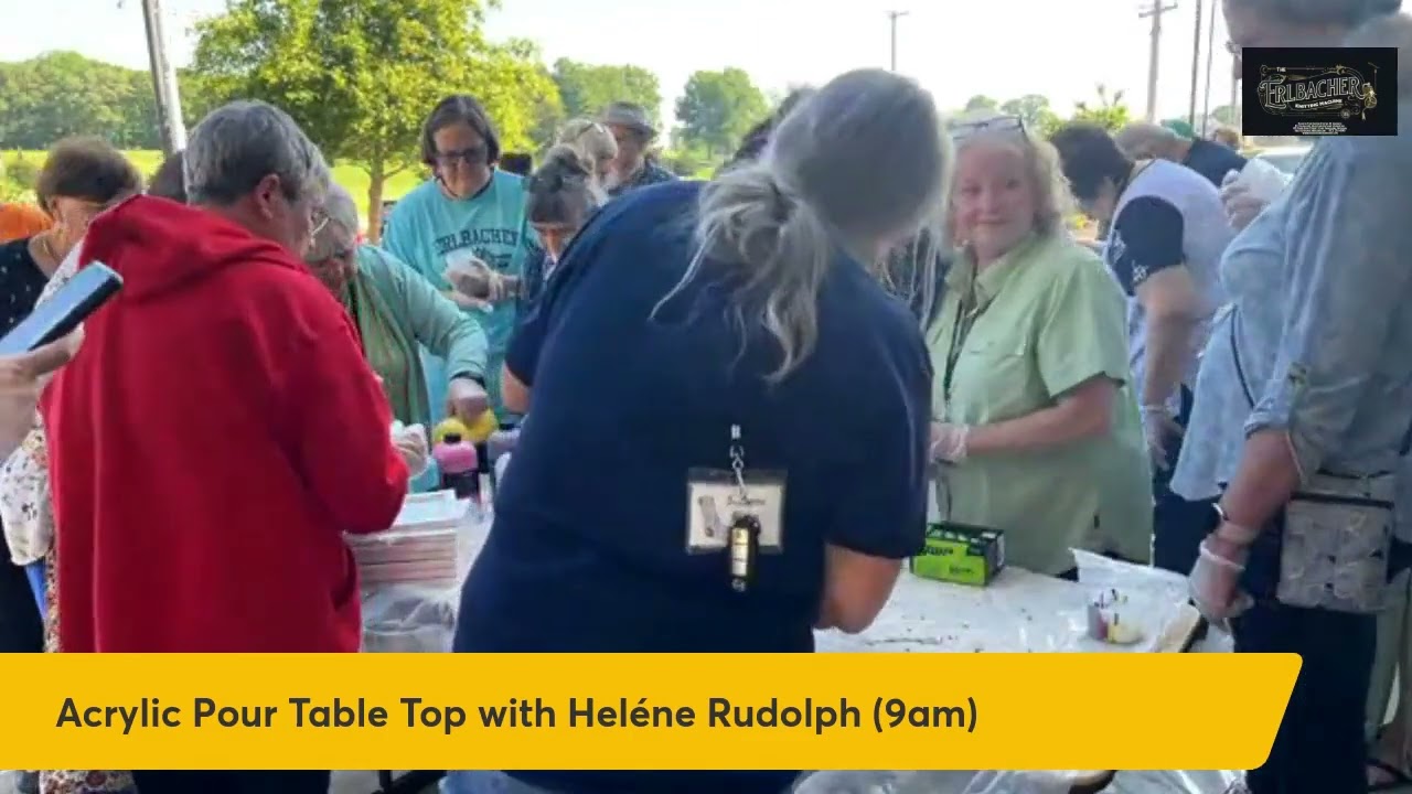 Acrylic Pour Tabletop with Helene Rudolph 2024