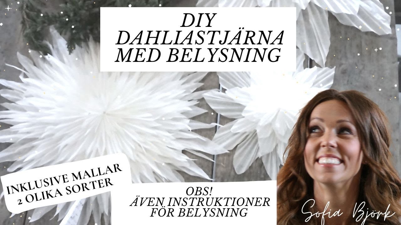 DIY julstjärna av bakplåtspapper med belysning