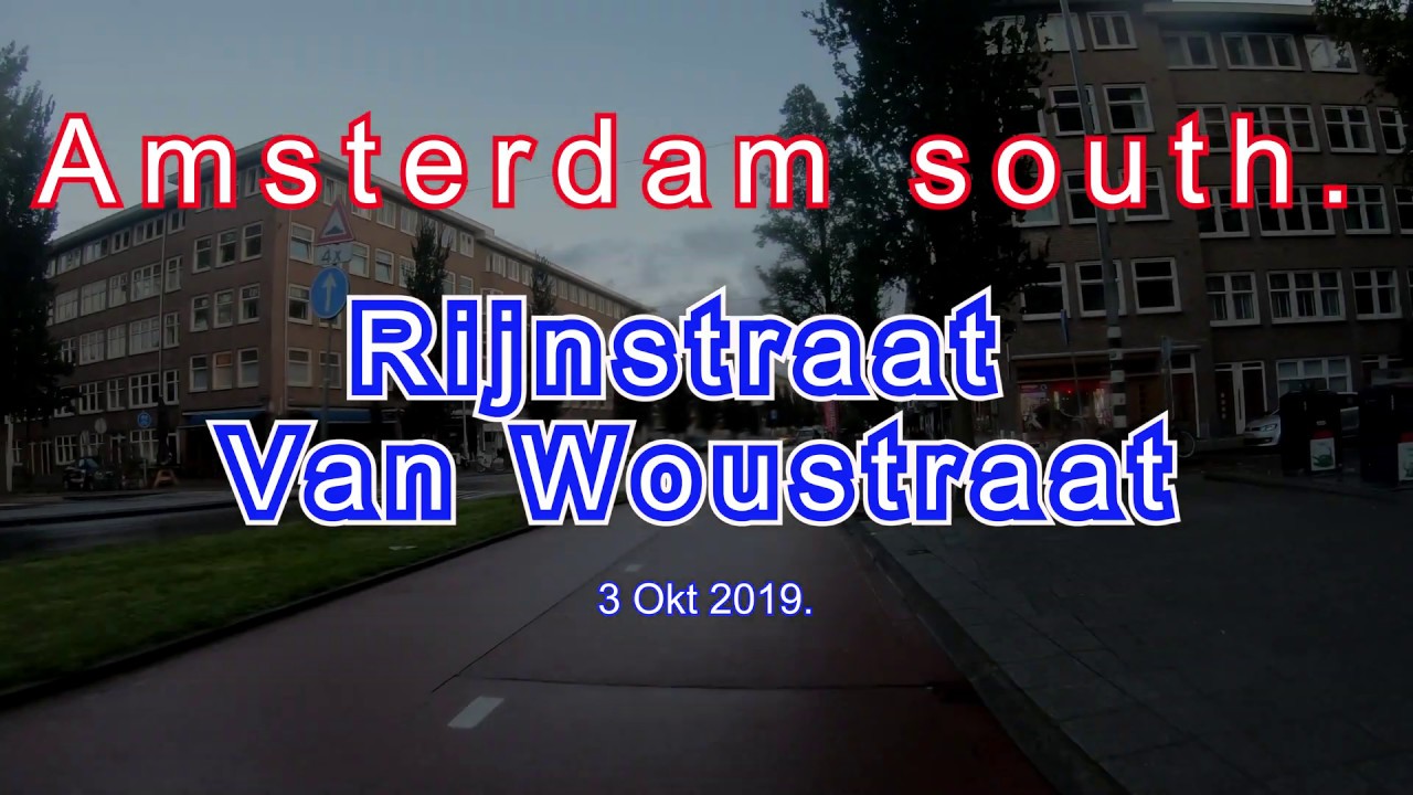 4K . Amsterdam  south bike tour. 