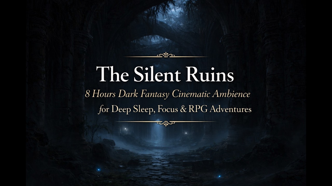 The Silent Ruins | 8 Hours Dark Fantasy Cinematic Ambience for Sleep, Focus & RPG