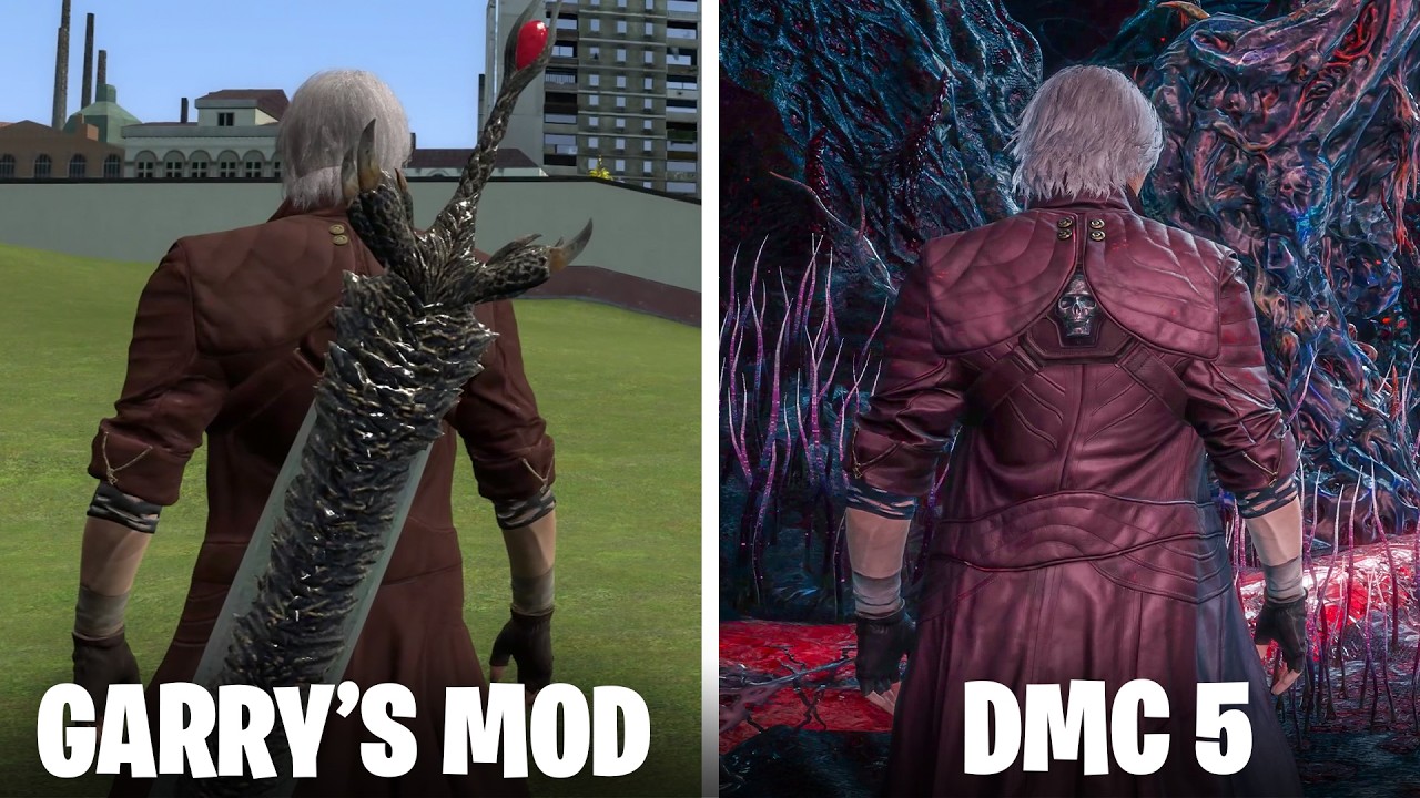 Devil May Cry 5 vs Garry's Mod – Dante Comparison