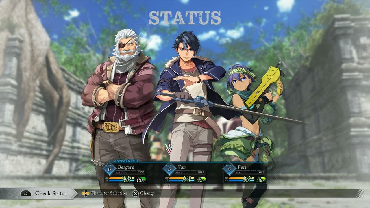 Trails Beyond The Horizon - Prologue: Basic Controls : Field - DualSense | Main Menus | Status