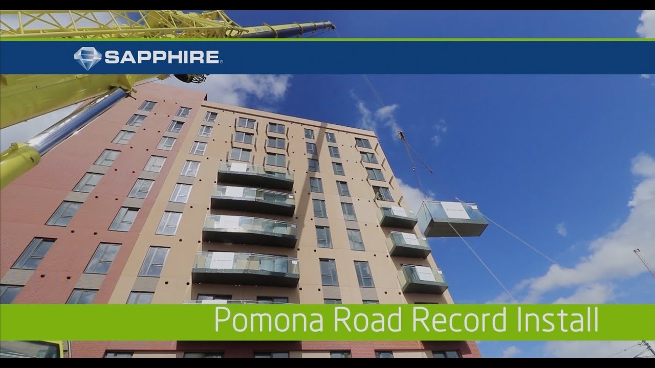 Sapphire balcony install record at Pomona Wharf