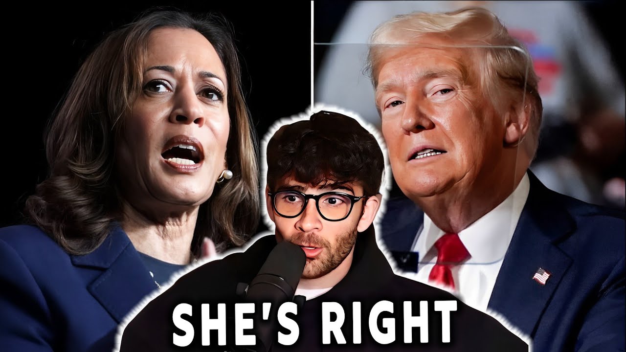 Trump And Harris Clash Over Debate Mic Incidents | Hasanabi reacts