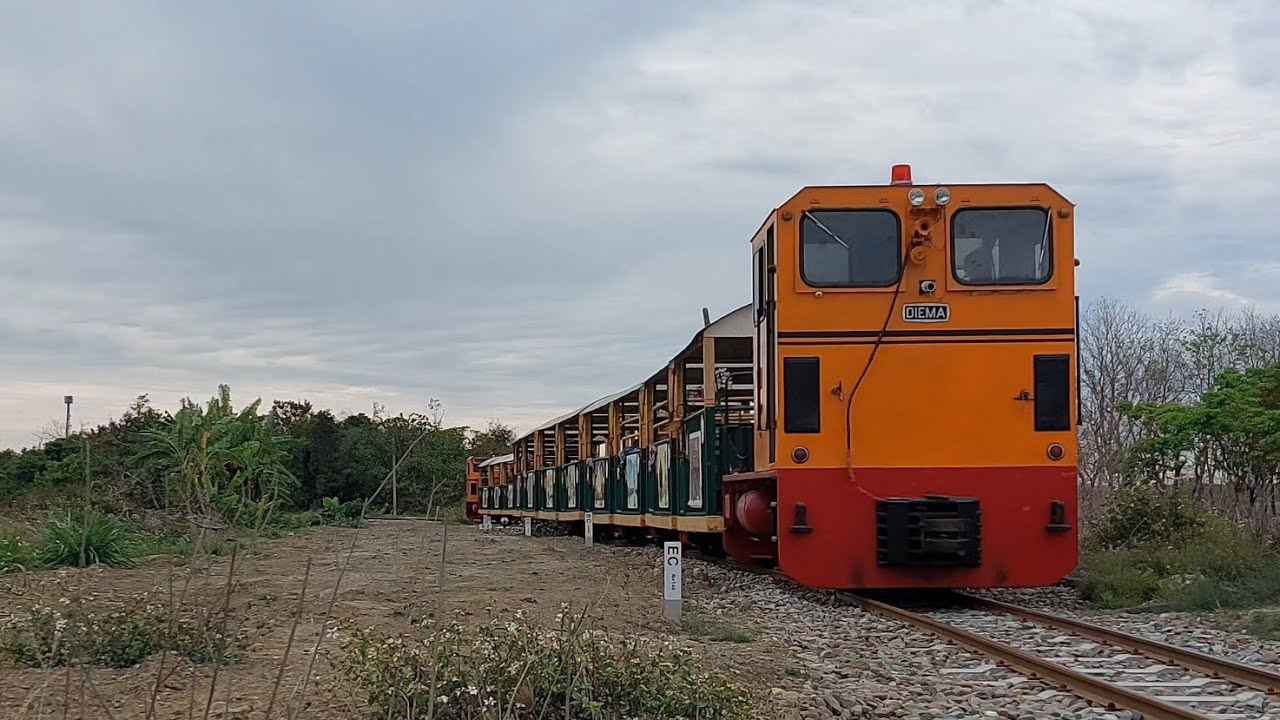 (鳴笛注意!!!) 烏樹林糖廠五分車 烏樹林旗站信號所鳴笛通過(後壁線)
