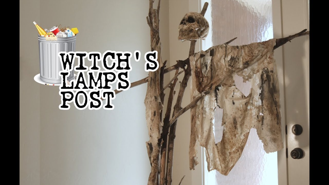 JUNKYARD HAUNTS - Witch's Lamp Post  - DIY