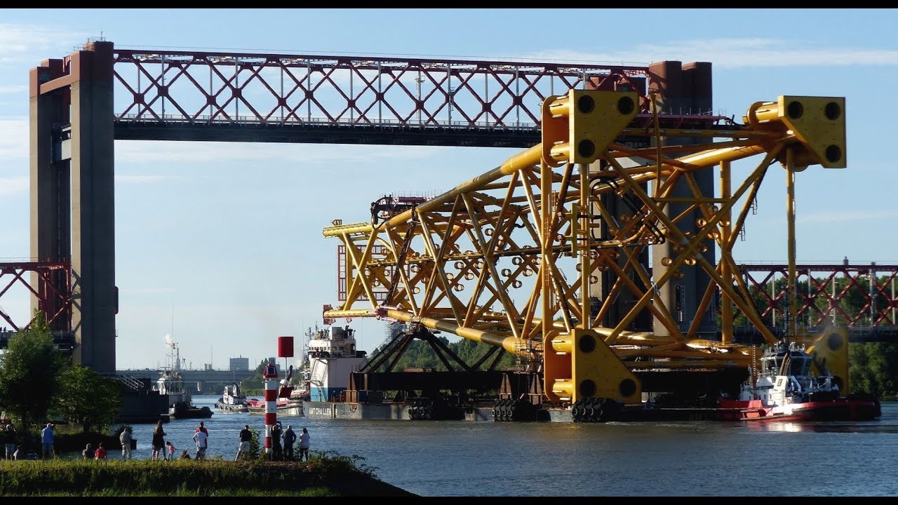 Transport Oseberg Vestflanken 2 - passage Spijkenisserbrug / Spijkenisse 2017