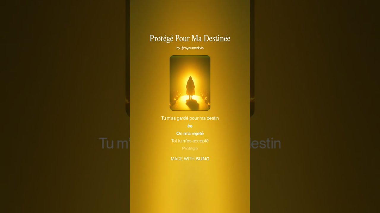 Chant: Protégé Pour Ma Destinée #louange #adoration #musiquechrétienne #motivationchrétienne #prière