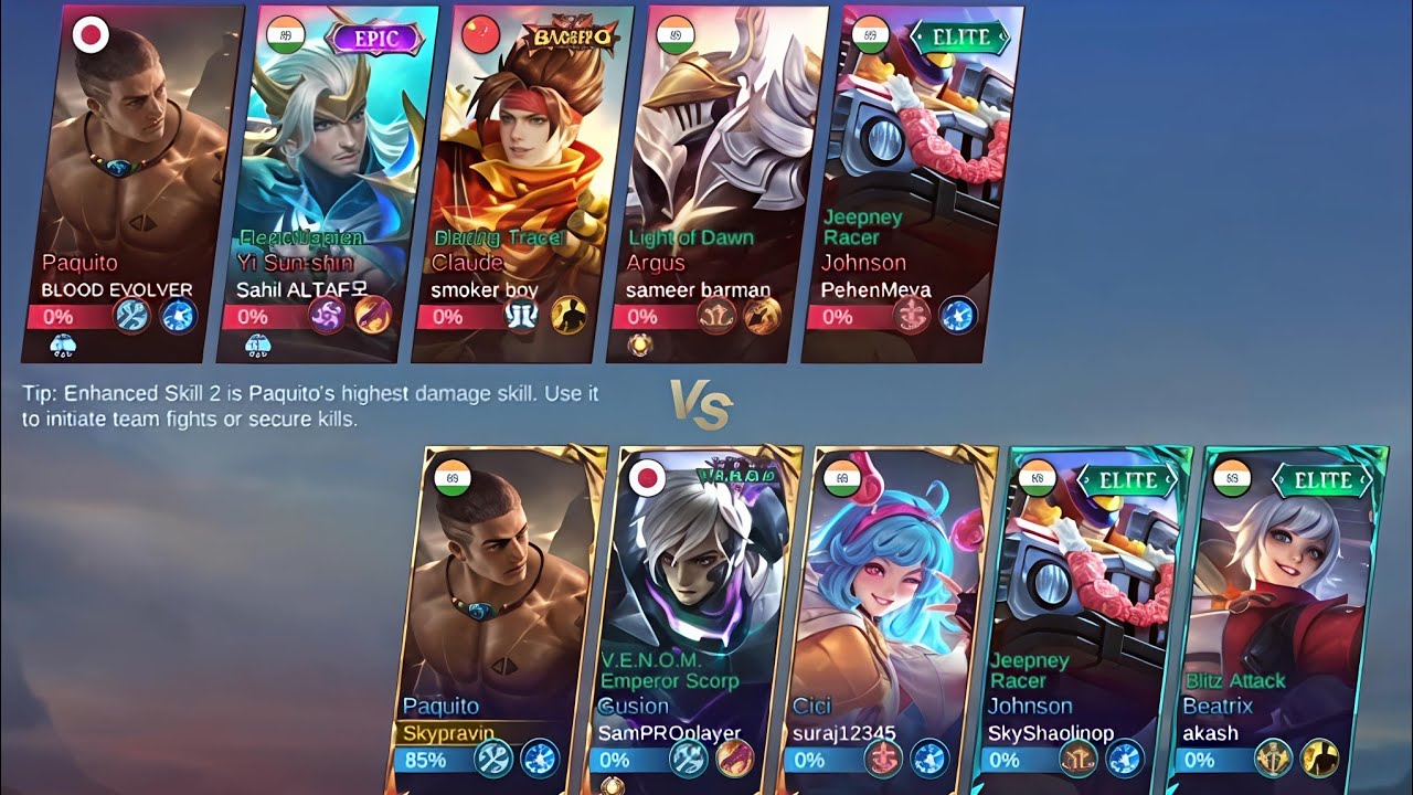 Paquito game play with time #mobilelegends #mlbb #viral #video #paquito #johnson 