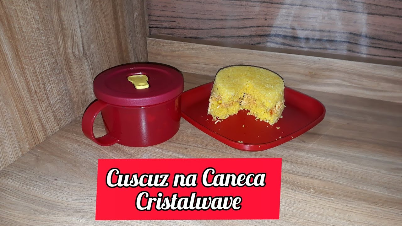 Cuscuz recheado Feito no Microondas na Caneca  Cristalwave Tupperware