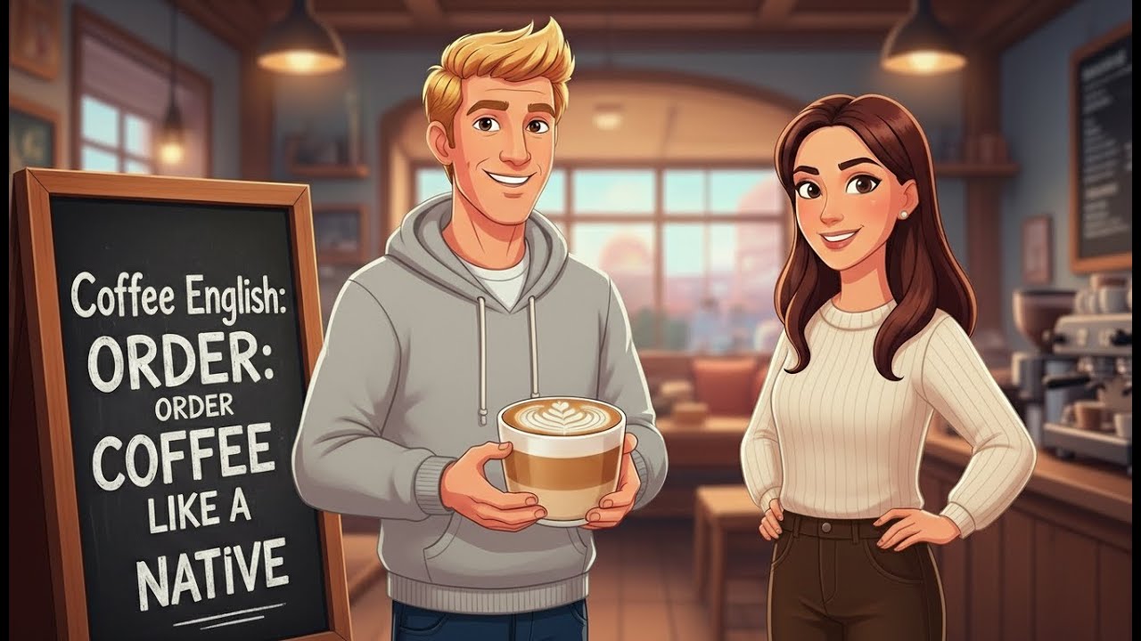 How to Order Coffee in English | Real Life Conversation Practice (Ep. 7) #podcast #englishlanguage