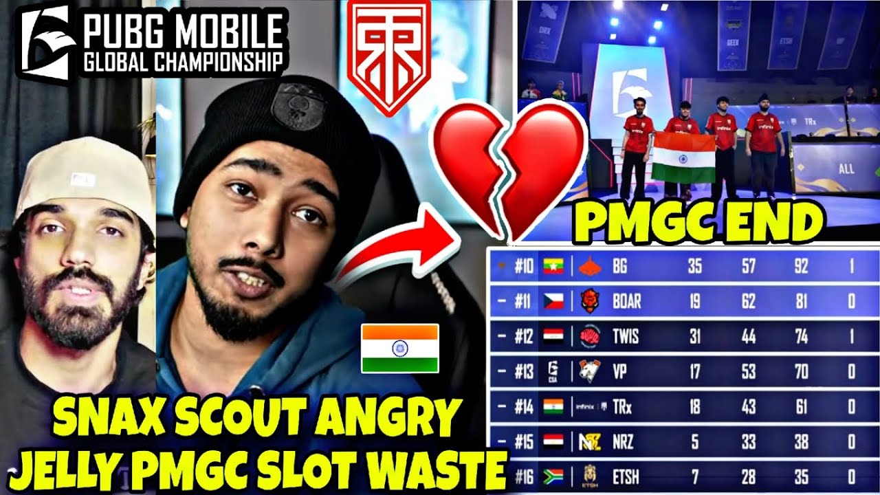Snax Scout Full Angry on Jelly🚨. Reply on TR PMGC Slot Waste🚨?.PMGC End For India⚠️.