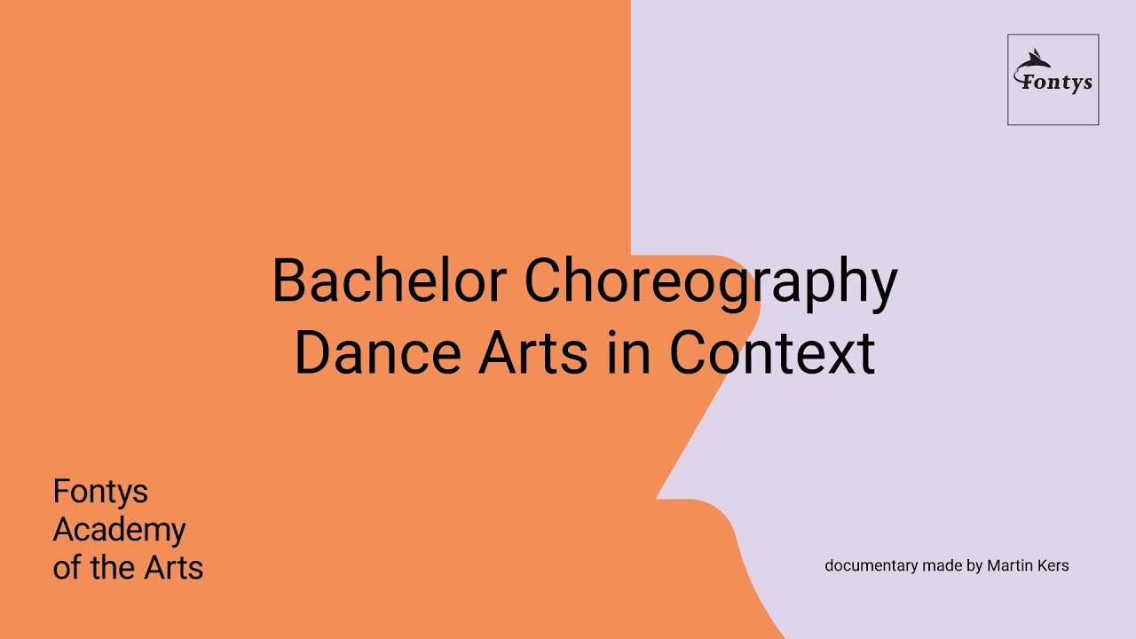 Fontys Dance Arts in Context - Bachelor Choreography