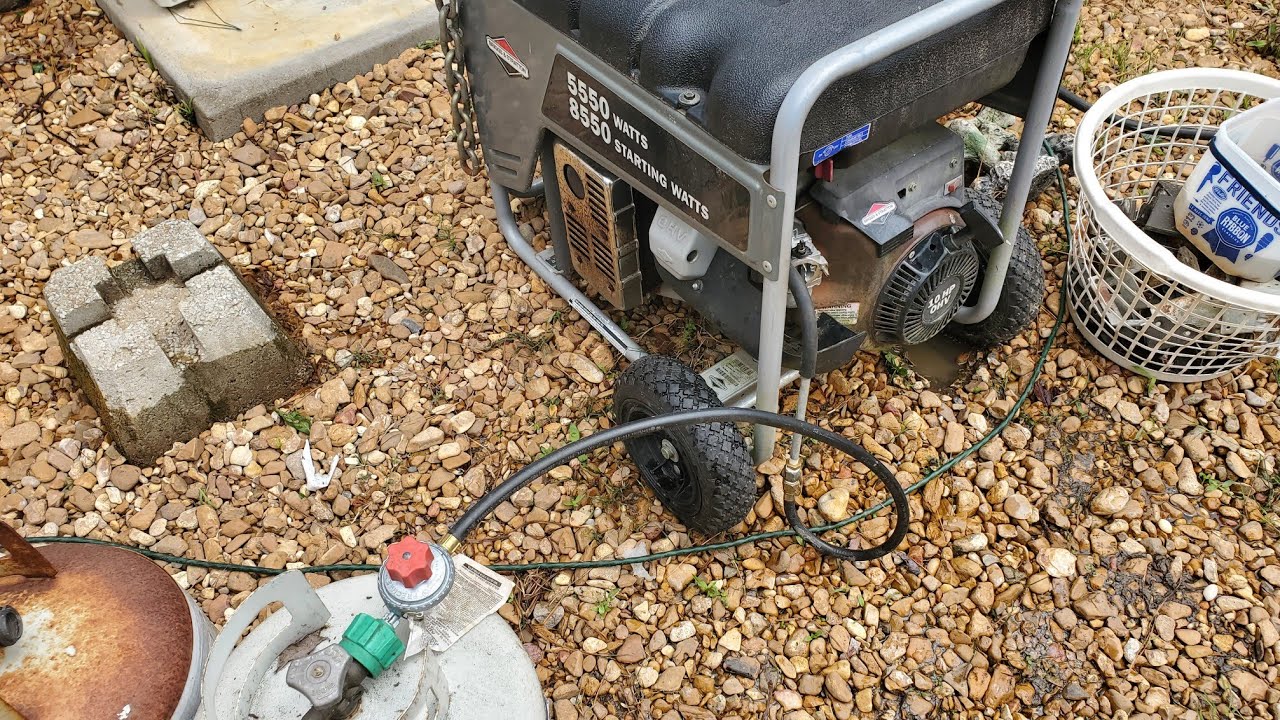 Experimental Propane Conversion On A Generator With A Bad Carburetor