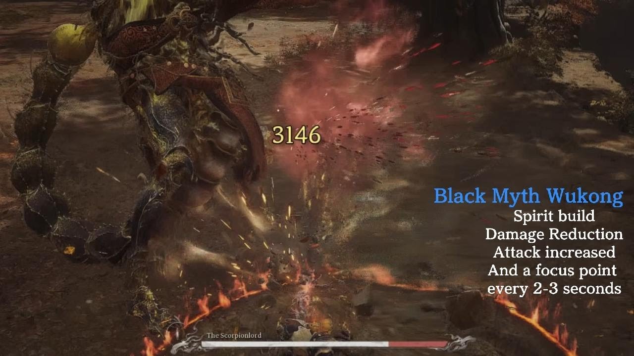 Black Myth Wukong | Spirit Build | Damage Reduction attack increase