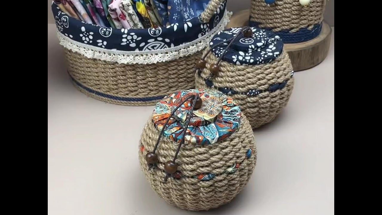 HOW TO CRAFT TEA POT WITH ROPE #craft #handmade #weaving