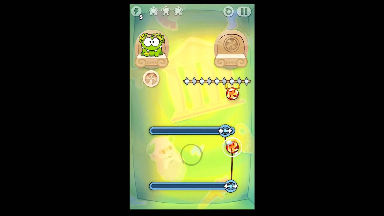 Cut The Rope Time Travel Ancient Greece All Levels 5-1 - 5-15 3 Stars ★★★ HD Antikes Griechenland