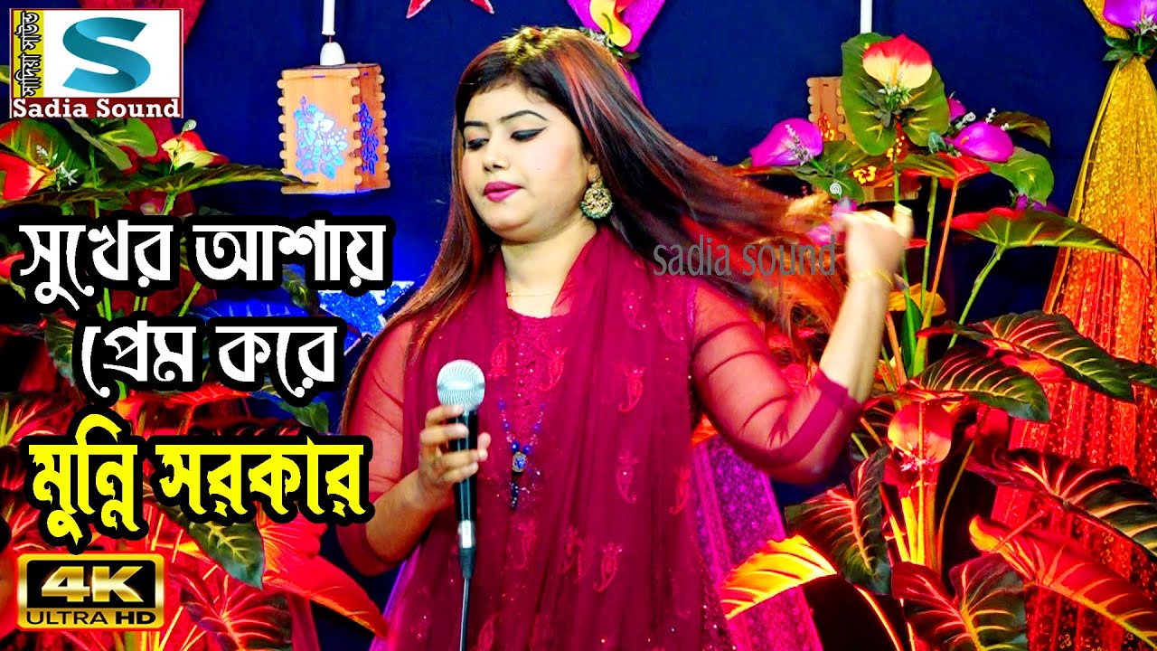 সুখের আশায় প্রেম করে মুন্নি সরকার ।। projapoti baul song