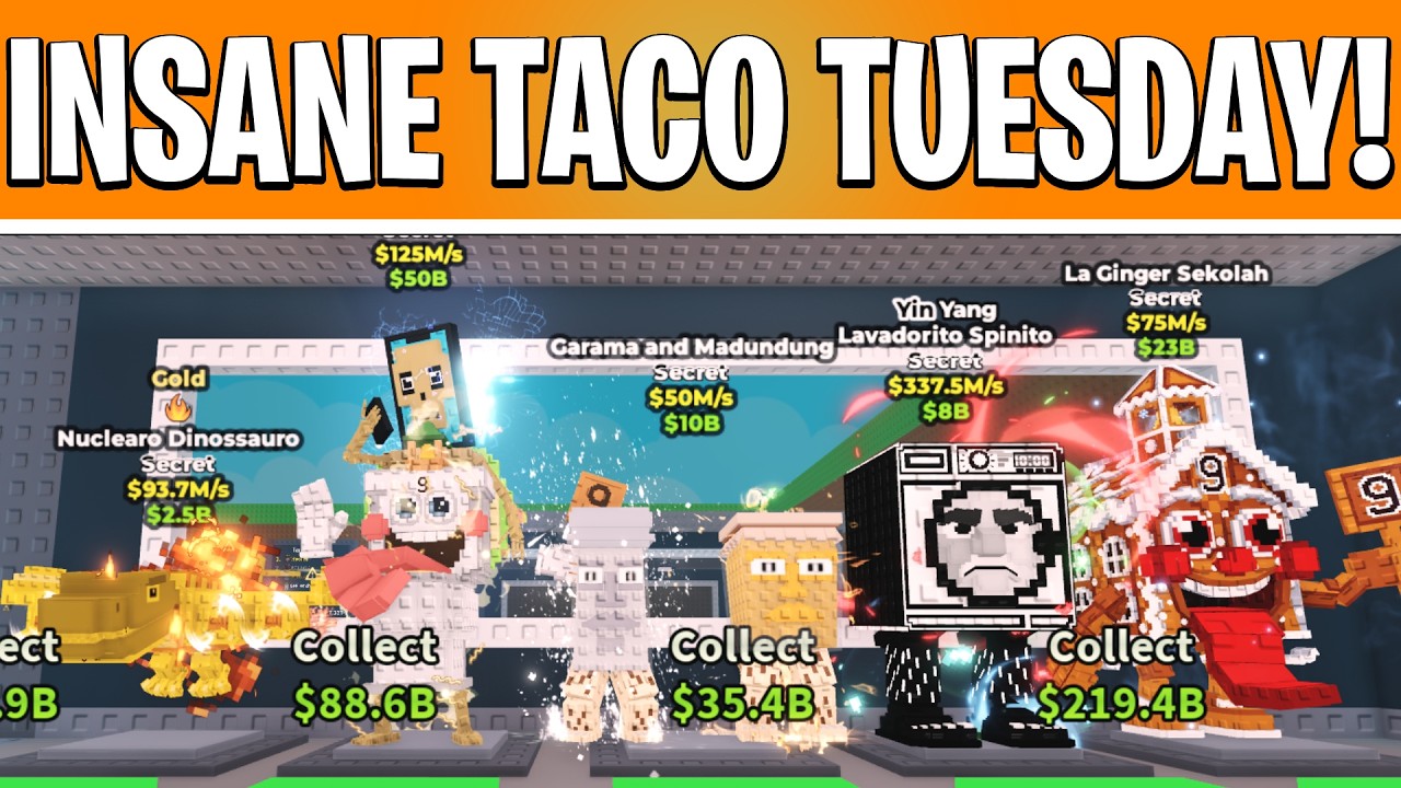 i stole incredible loot during SAB taco tuesday... (feat. traitfarming to 1b/s)