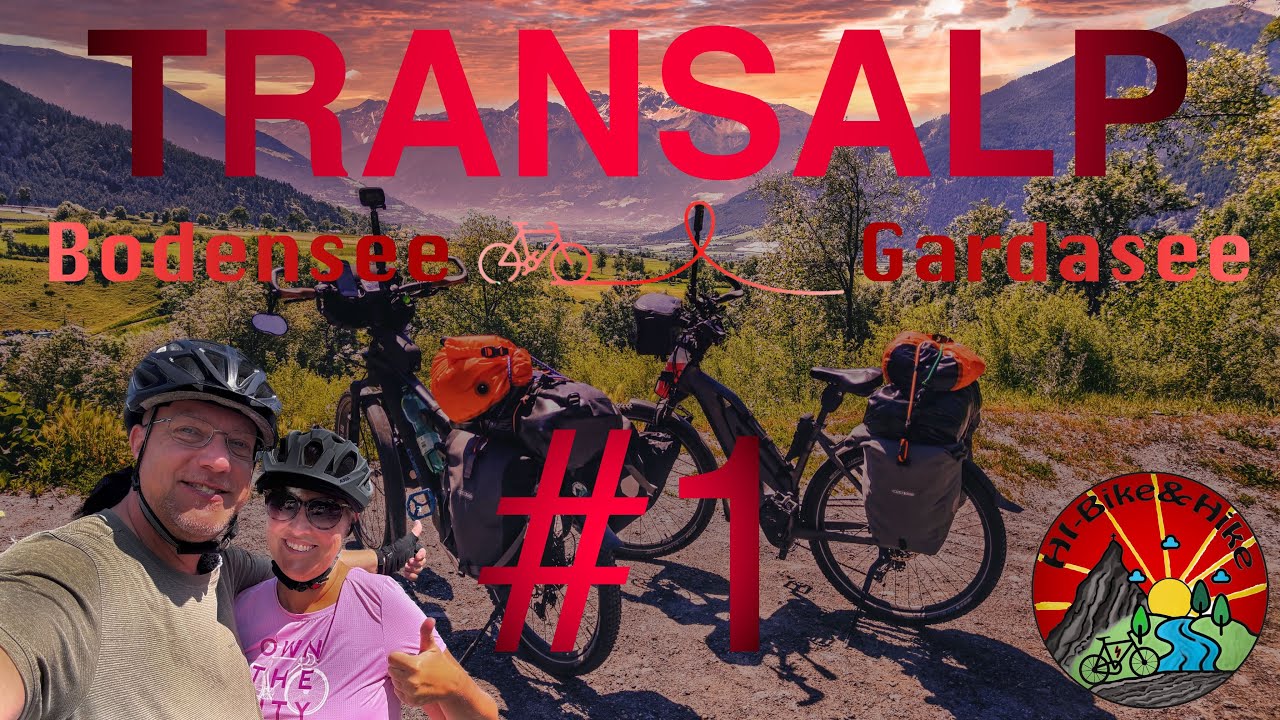 Transalp Tag 1 vom Bodensee - Gardasee - Von Lindau nach Bad Ragaz ⛺️ | E-Bike Radreise